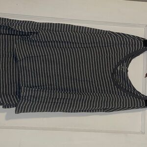 American Eagle Outfitters Soft & Sexy Gray Striped Top